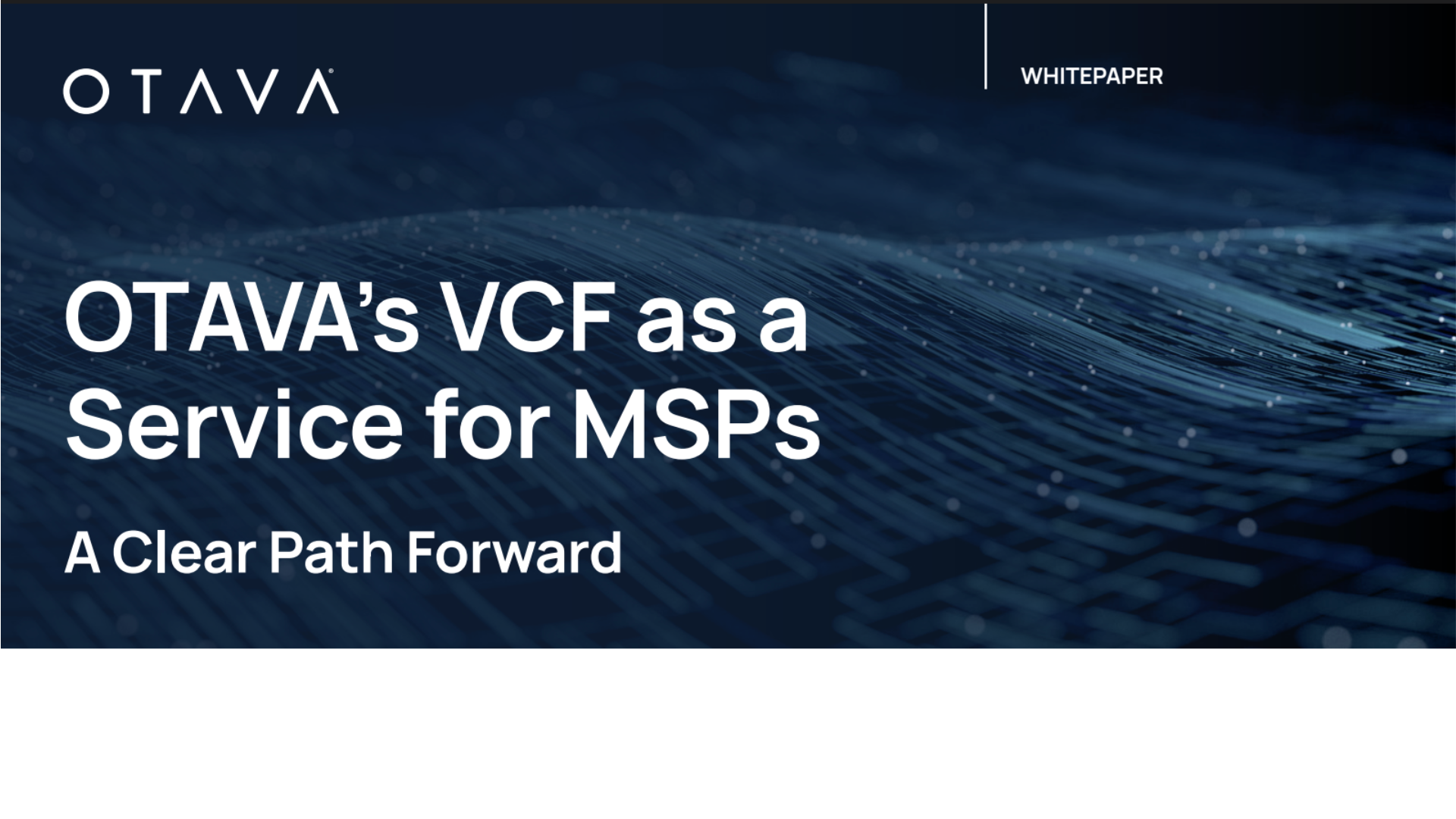 OTAVA’s VMware Cloud Foundation as a Service for Managed Service Providers