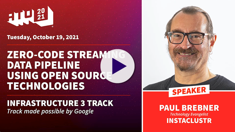Zero-Code Streaming Data Pipeline Using Open Source Technologies